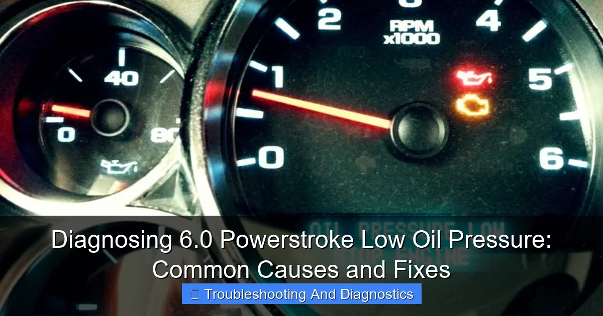 Featured image for Diagnosing 6.0 Powerstroke Low Oil Pressure: Common Causes and Fixes