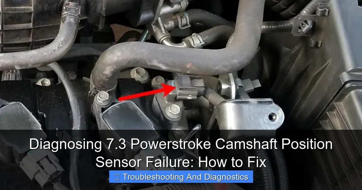 Featured image for Diagnosing 7.3 Powerstroke Camshaft Position Sensor Failure: How to Fix