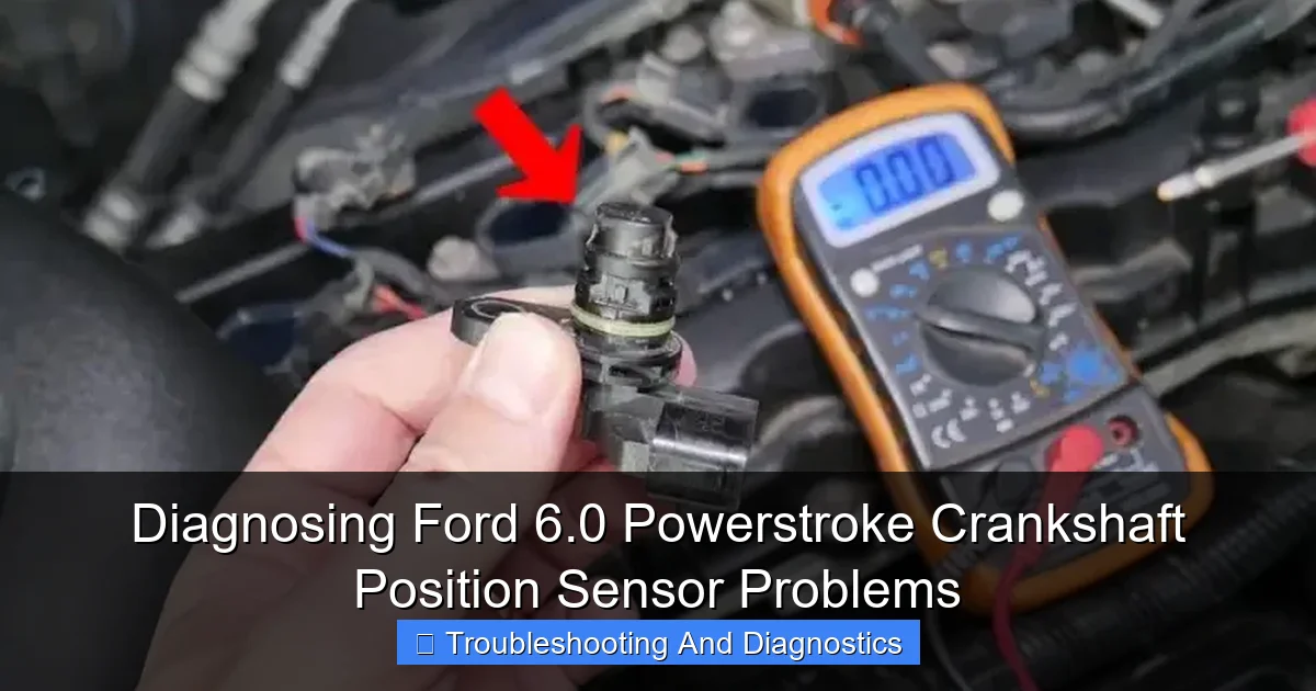 Featured image for Diagnosing Ford 6.0 Powerstroke Crankshaft Position Sensor Problems