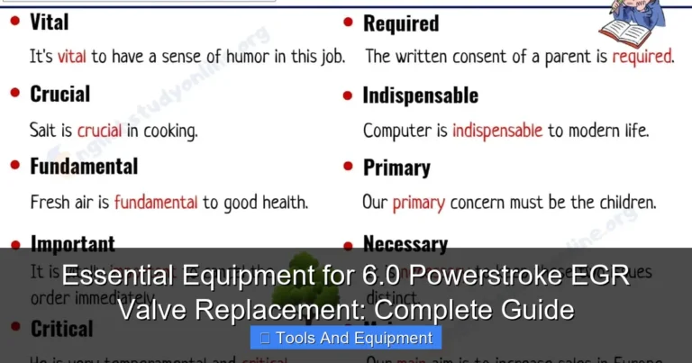 Featured image for Essential Equipment for 6.0 Powerstroke EGR Valve Replacement: Complete Guide