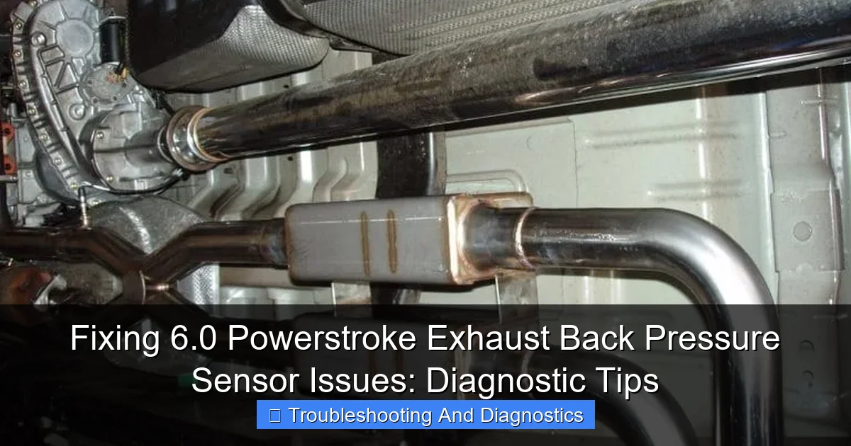 Featured image for Fixing 6.0 Powerstroke Exhaust Back Pressure Sensor Issues: Diagnostic Tips