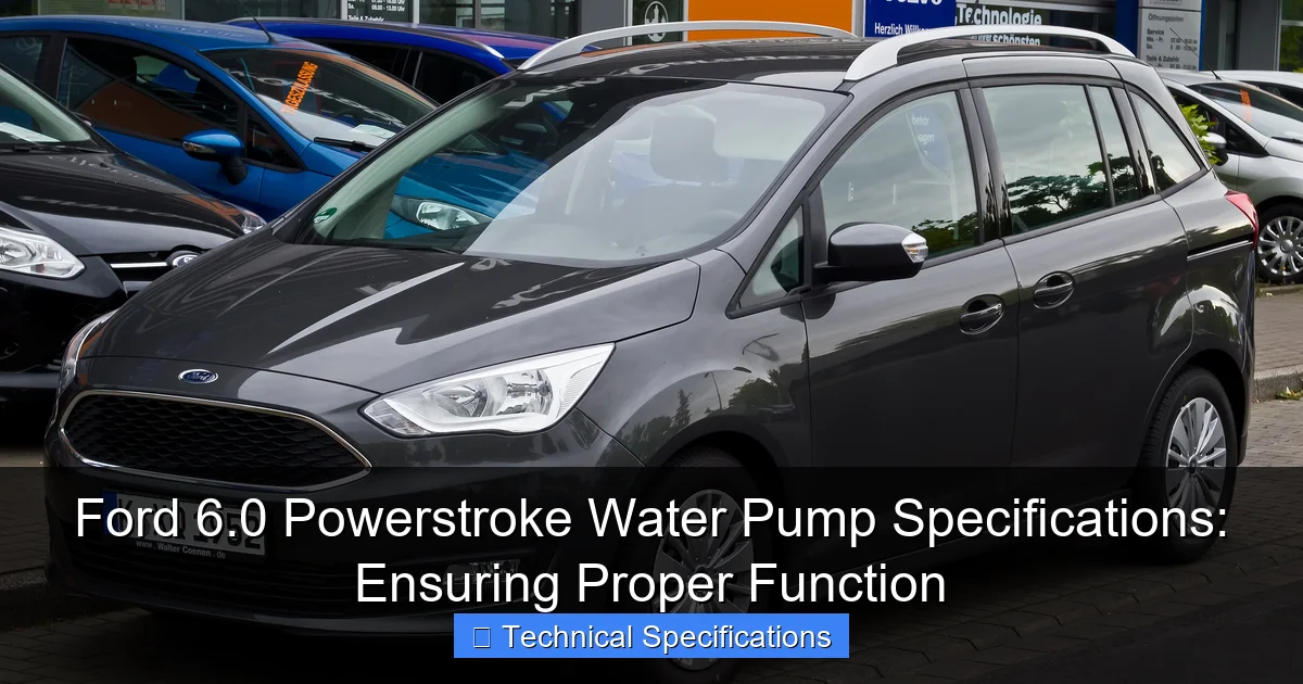 Featured image for Ford 6.0 Powerstroke Water Pump Specifications: Ensuring Proper Function