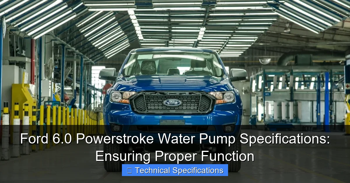Featured image for Ford 6.0 Powerstroke Water Pump Specifications: Ensuring Proper Function