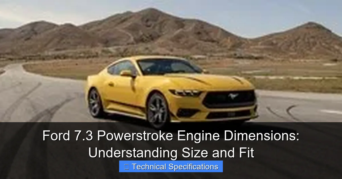 Featured image for Ford 7.3 Powerstroke Engine Dimensions: Understanding Size and Fit