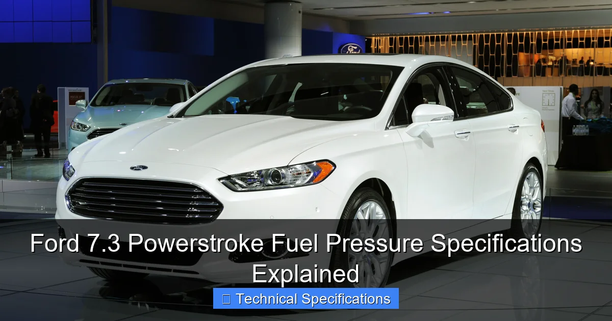 Featured image for Ford 7.3 Powerstroke Fuel Pressure Specifications Explained