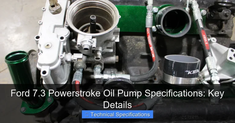 Featured image for Ford 7.3 Powerstroke Oil Pump Specifications: Key Details