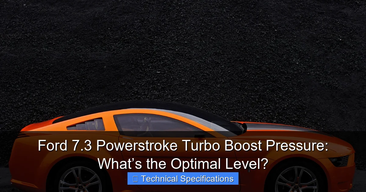 Featured image for Ford 7.3 Powerstroke Turbo Boost Pressure: What’s the Optimal Level?
