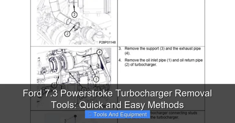 Featured image for Ford 7.3 Powerstroke Turbocharger Removal Tools: Quick and Easy Methods