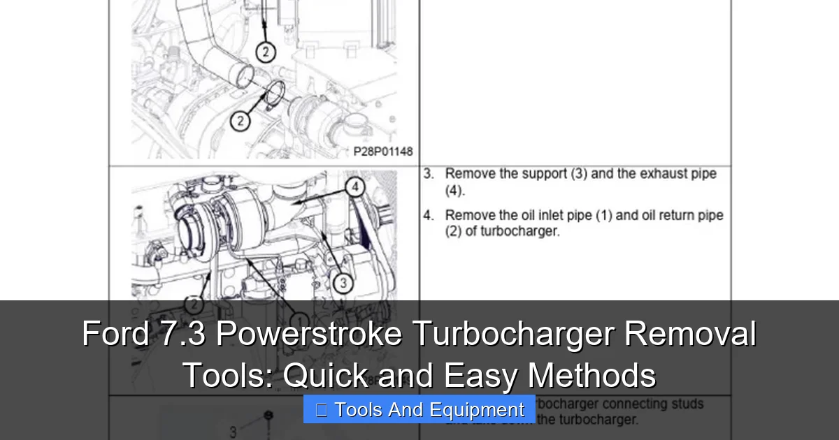 Featured image for Ford 7.3 Powerstroke Turbocharger Removal Tools: Quick and Easy Methods