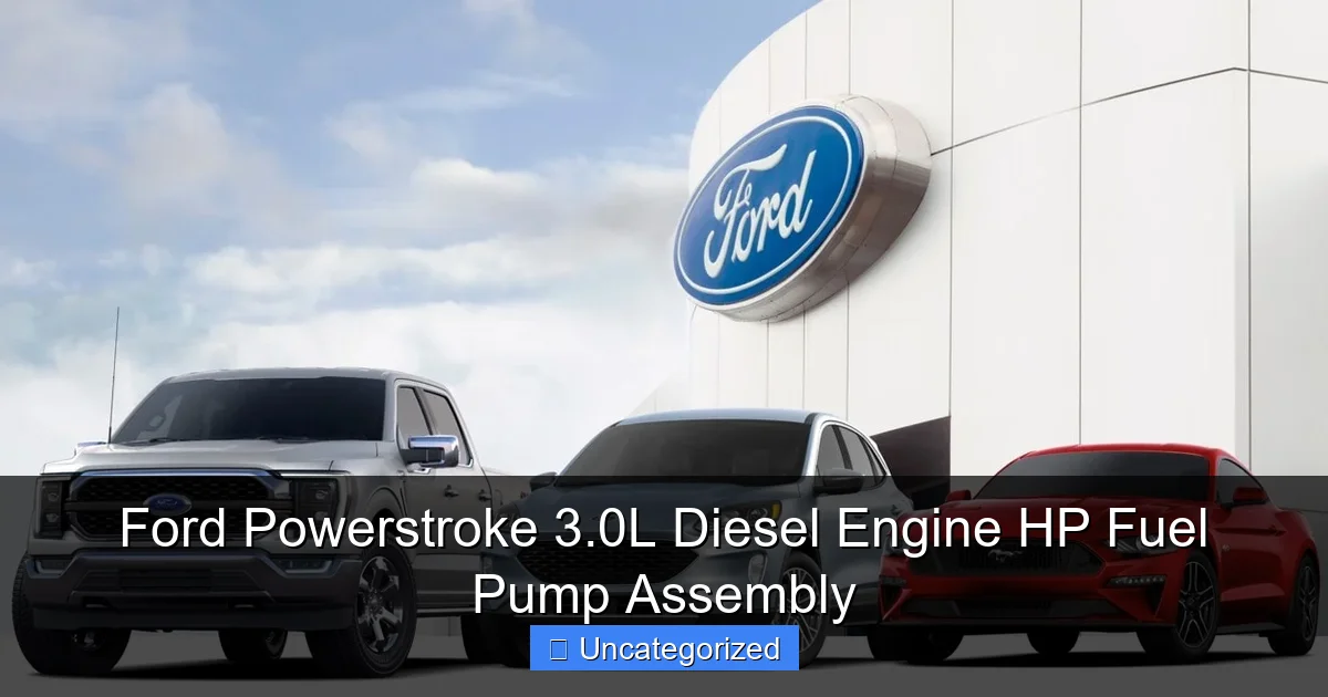 Featured image for Ford Powerstroke 3.0L Diesel Engine HP Fuel Pump Assembly