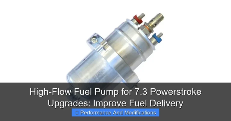 Featured image for High-Flow Fuel Pump for 7.3 Powerstroke Upgrades: Improve Fuel Delivery