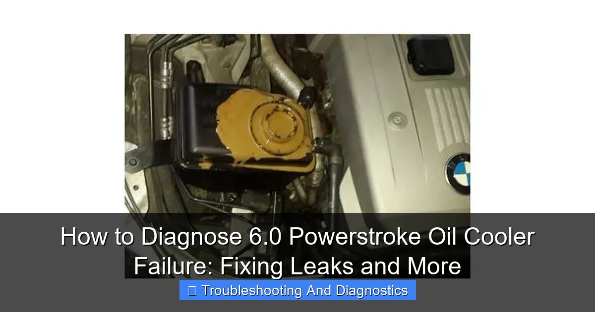 Featured image for How to Diagnose 6.0 Powerstroke Oil Cooler Failure: Fixing Leaks and More