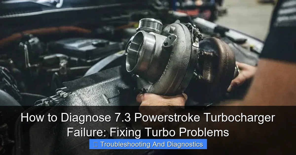 Featured image for How to Diagnose 7.3 Powerstroke Turbocharger Failure: Fixing Turbo Problems