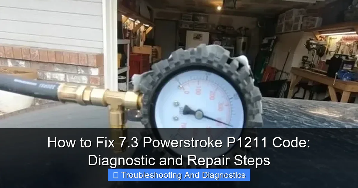 Featured image for How to Fix 7.3 Powerstroke P1211 Code: Diagnostic and Repair Steps