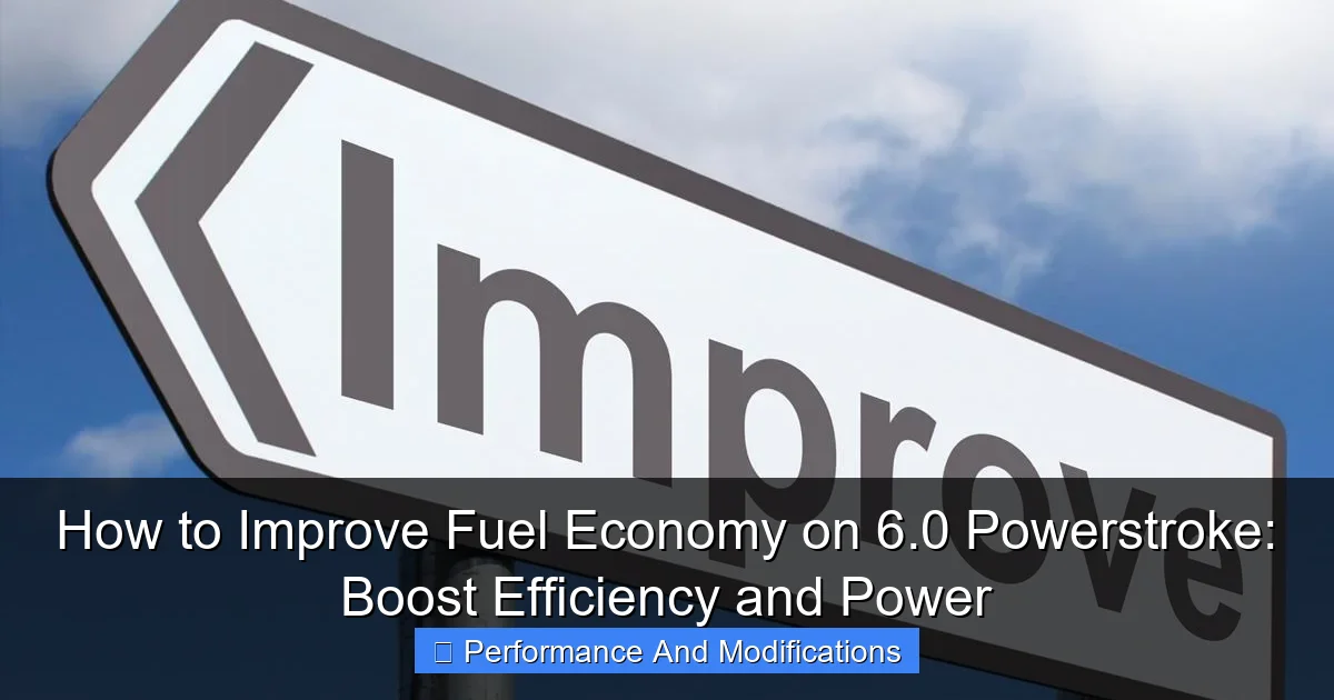 Featured image for How to Improve Fuel Economy on 6.0 Powerstroke: Boost Efficiency and Power