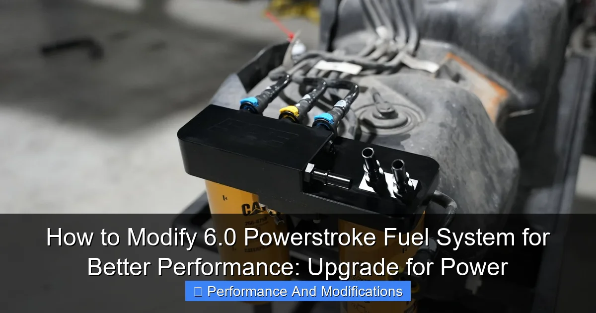 Featured image for How to Modify 6.0 Powerstroke Fuel System for Better Performance: Upgrade for Power