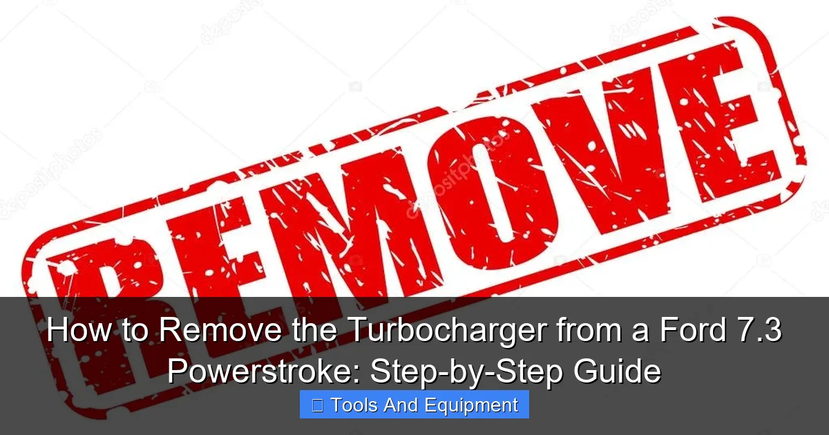 Featured image for How to Remove the Turbocharger from a Ford 7.3 Powerstroke: Step-by-Step Guide