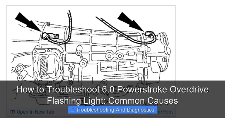 Featured image for How to Troubleshoot 6.0 Powerstroke Overdrive Flashing Light: Common Causes