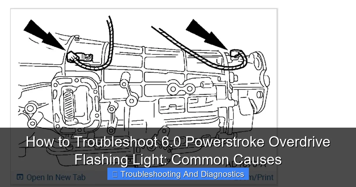 Featured image for How to Troubleshoot 6.0 Powerstroke Overdrive Flashing Light: Common Causes