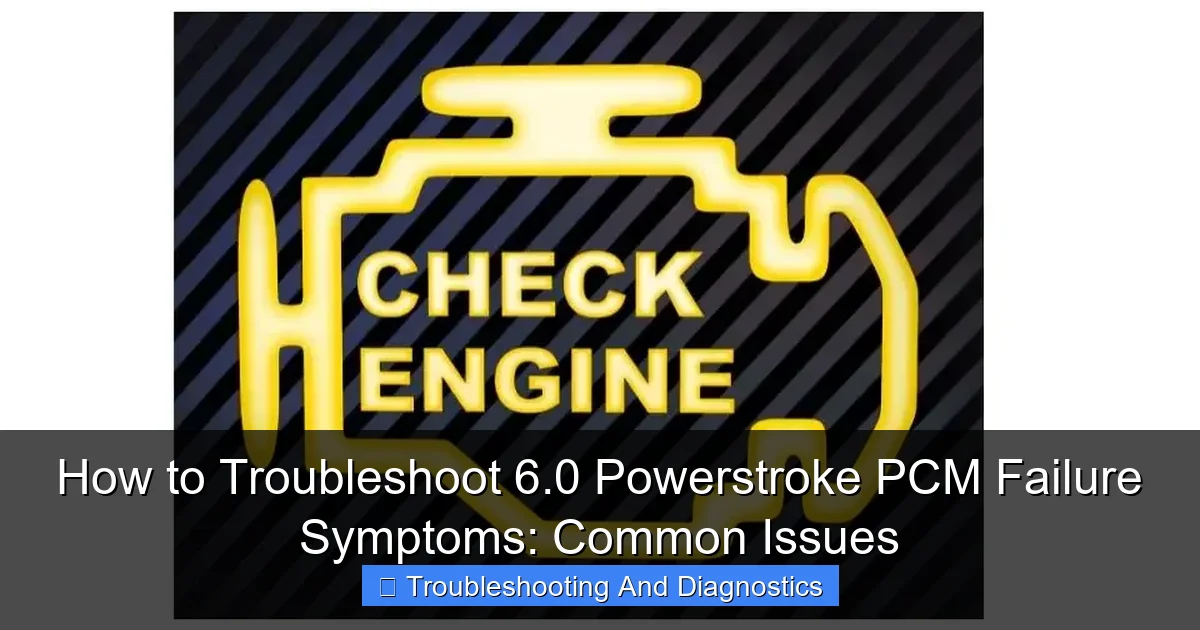 Featured image for How to Troubleshoot 6.0 Powerstroke PCM Failure Symptoms: Common Issues