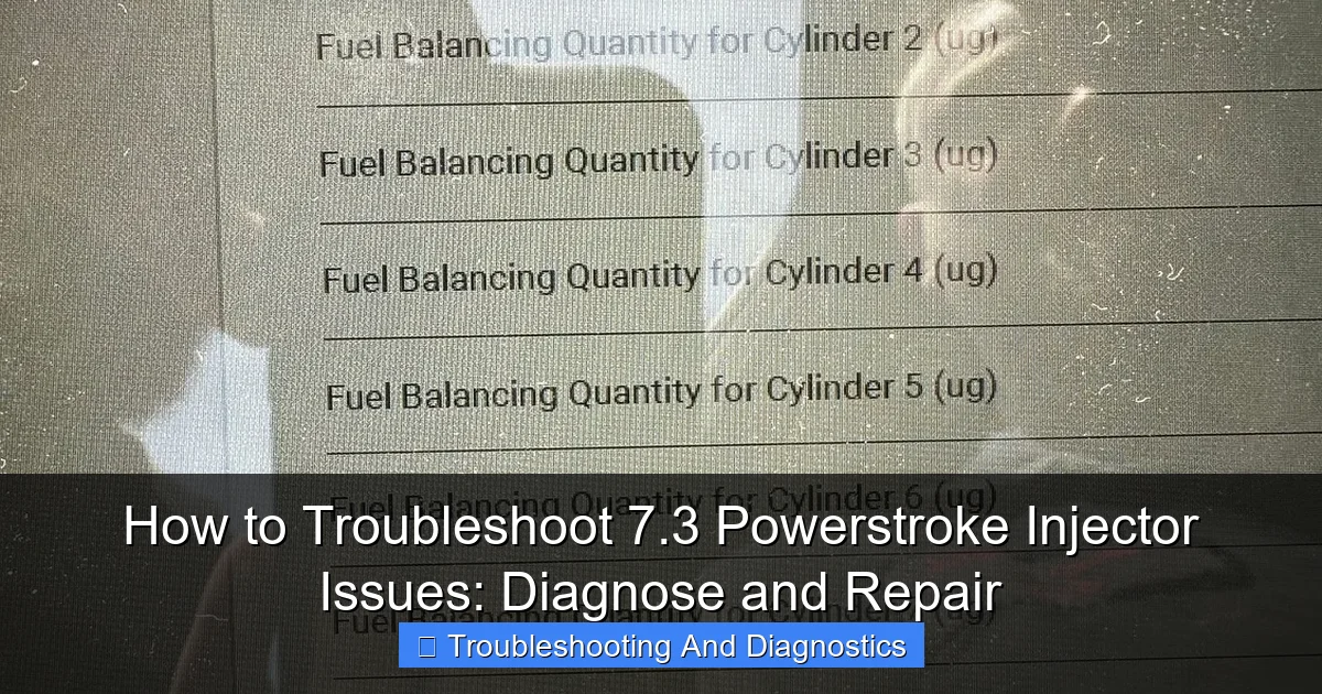 Featured image for How to Troubleshoot 7.3 Powerstroke Injector Issues: Diagnose and Repair