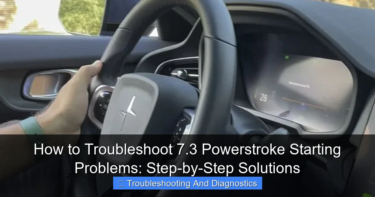 Featured image for How to Troubleshoot 7.3 Powerstroke Starting Problems: Step-by-Step Solutions