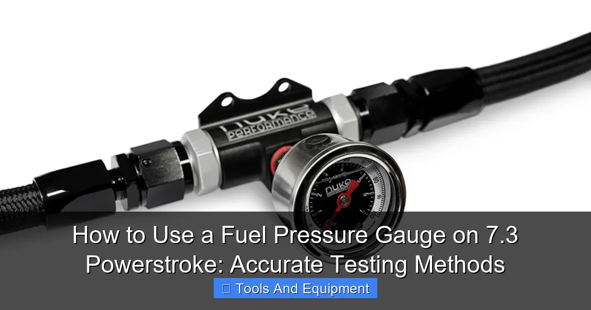 Featured image for How to Use a Fuel Pressure Gauge on 7.3 Powerstroke: Accurate Testing Methods