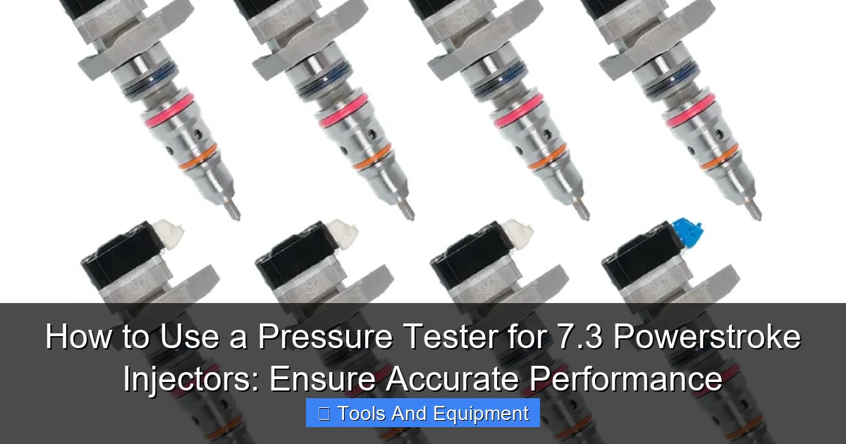 Featured image for How to Use a Pressure Tester for 7.3 Powerstroke Injectors: Ensure Accurate Performance