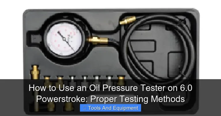 Featured image for How to Use an Oil Pressure Tester on 6.0 Powerstroke: Proper Testing Methods