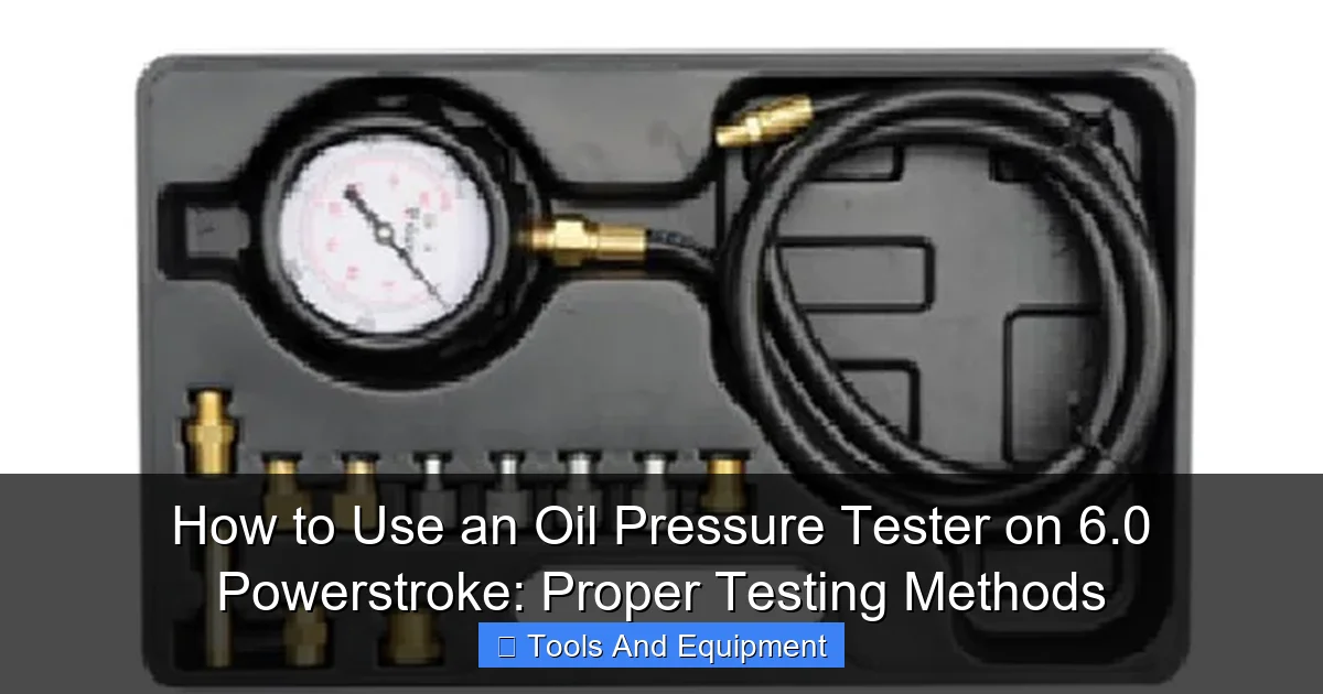 Featured image for How to Use an Oil Pressure Tester on 6.0 Powerstroke: Proper Testing Methods