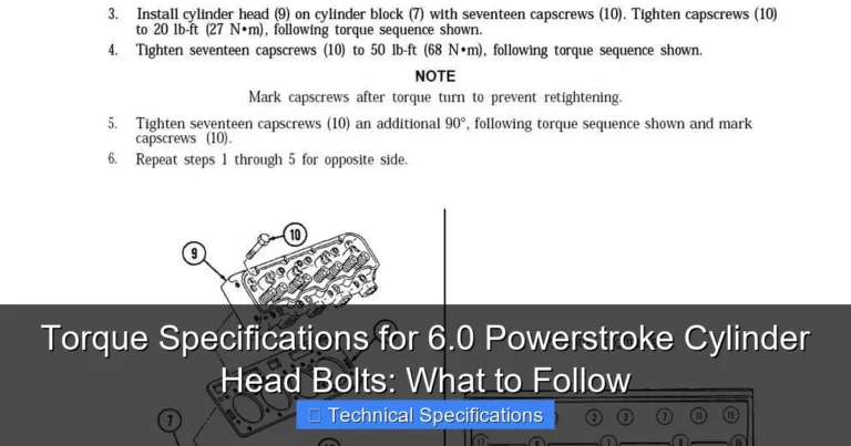 Featured image for Torque Specifications for 6.0 Powerstroke Cylinder Head Bolts: What to Follow